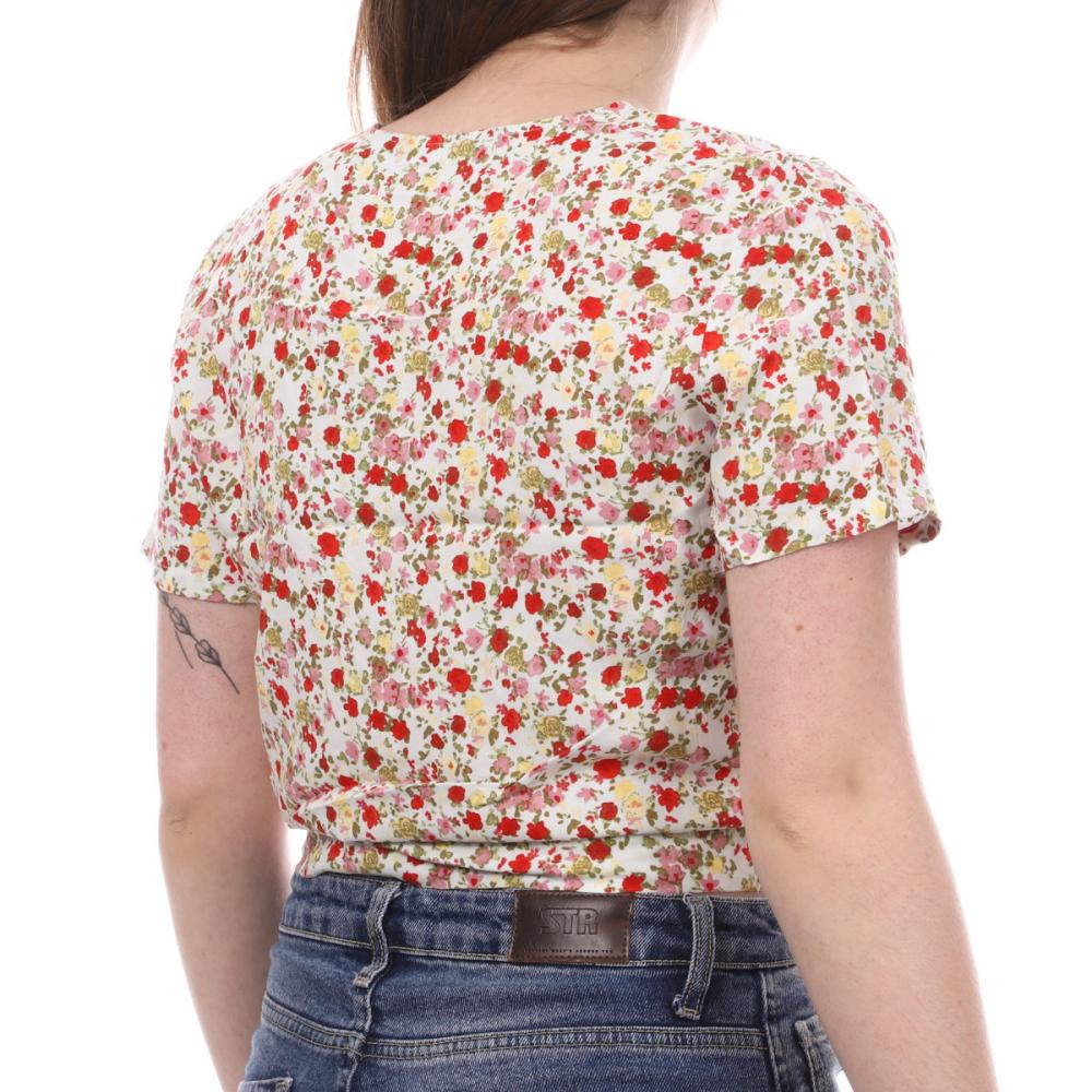 Vero Moda Blouse Blanche/Jaune à fleurs Femme Vero Moda Easy