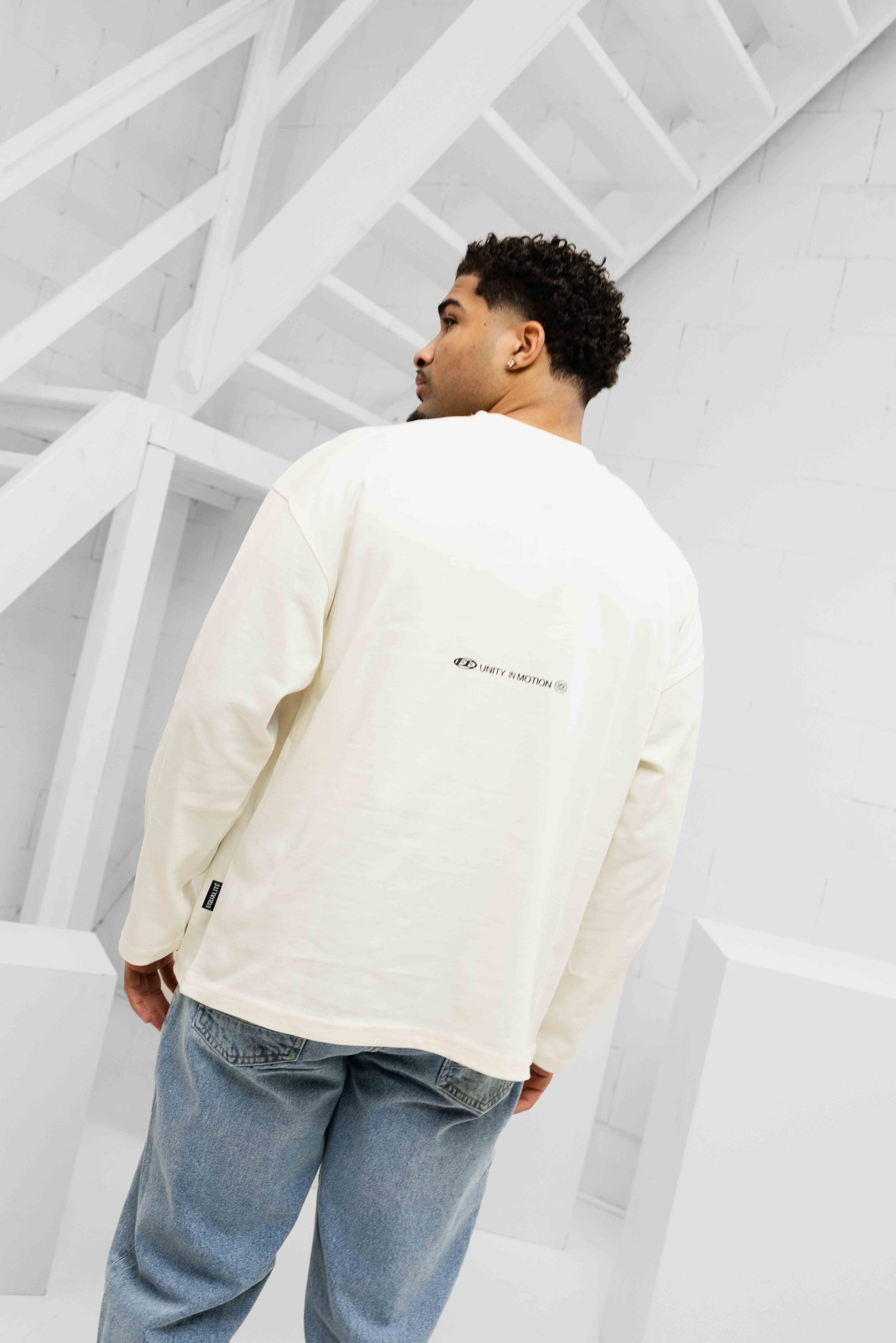 Equalité Celeste Longsleeve T-Shirt Heren Gebroken Wit
