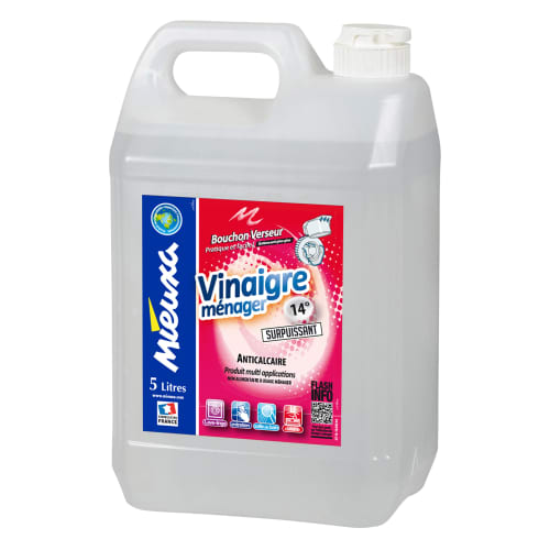 Vinaigre ménager 14° Mieuxa bidon de 5L