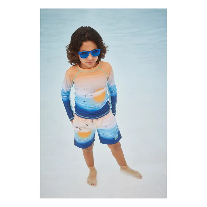 Molo T-Shirt Anti UV Polyester Recyclé Neptune LS | Bleu marine