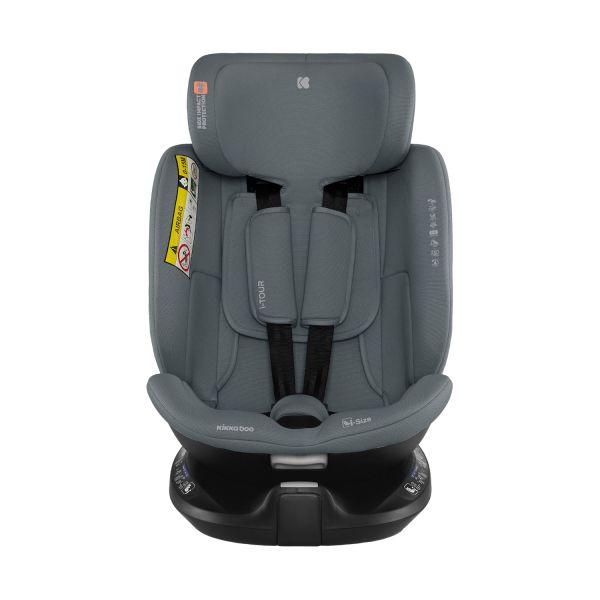 Kikkaboo i-Tour Autostoel i-Size - Groep 1/2/3 (40-150 cm) - Lichtgrijs