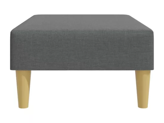 Repose-pied gris foncé 77x55x31 cm tissu