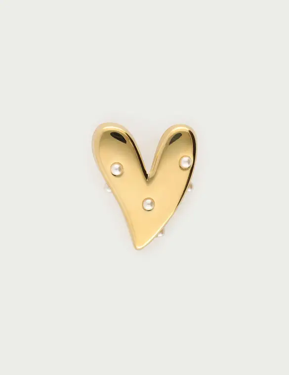 My Jewellery Pearl heart broche MJ13587
