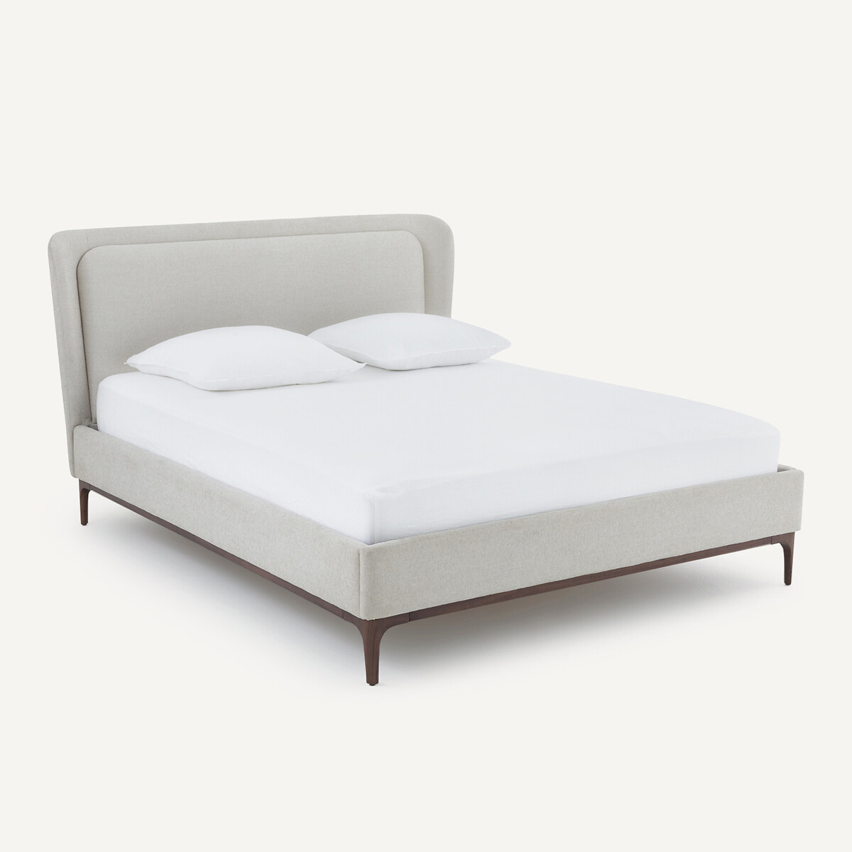 AM.PM<br>Cama com cabeceira e estrado de ripas, Jabote