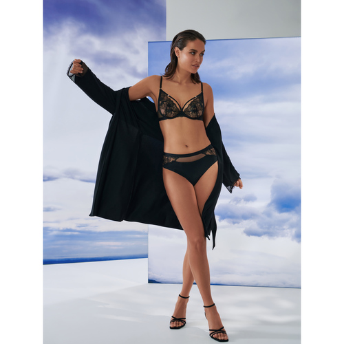 Lisca - Sympathy Picardías de manga larga Negro