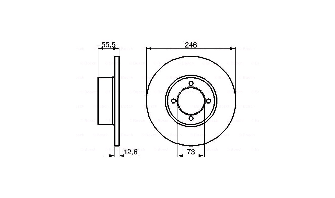 Bremseskive 246 x 13 mm