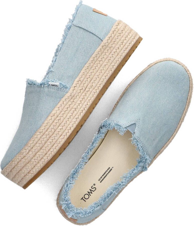 TOMS Espadrilles Dames Valencia Maat: 37 Materiaal: Canvas Kleur: Blauw