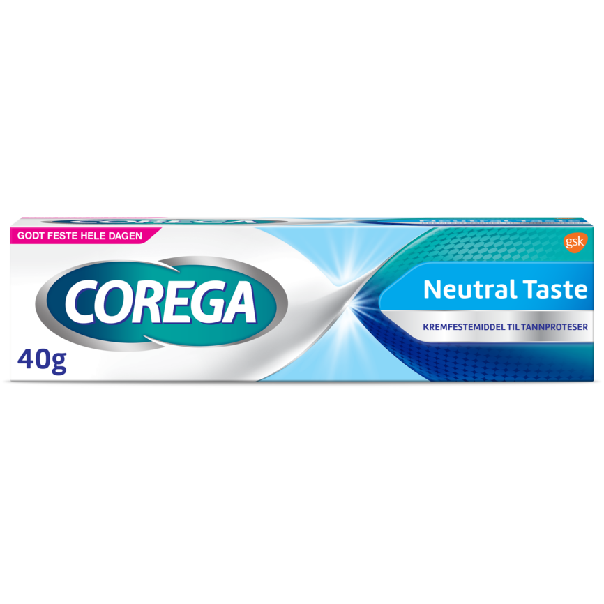 Corega Neutral Taste kremfestemiddel til tannproteser 40 g