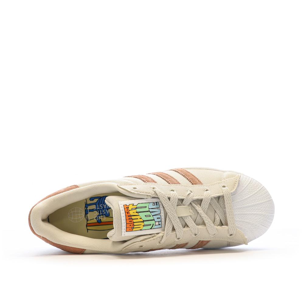 Adidas Baskets Beige/Taupe Garçon/Fille Adidas Superstar HP6548