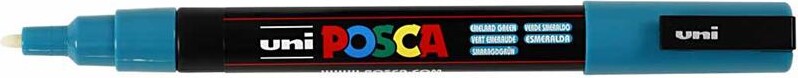 Posca Tusch - Nr. Pc-3M - Tykkelse 0,9-1,3 MM - Smaragdgrøn