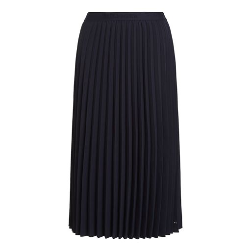 Tommy Hilfiger Fluid Pleated Midi Nederdel, Desert Sky, 38