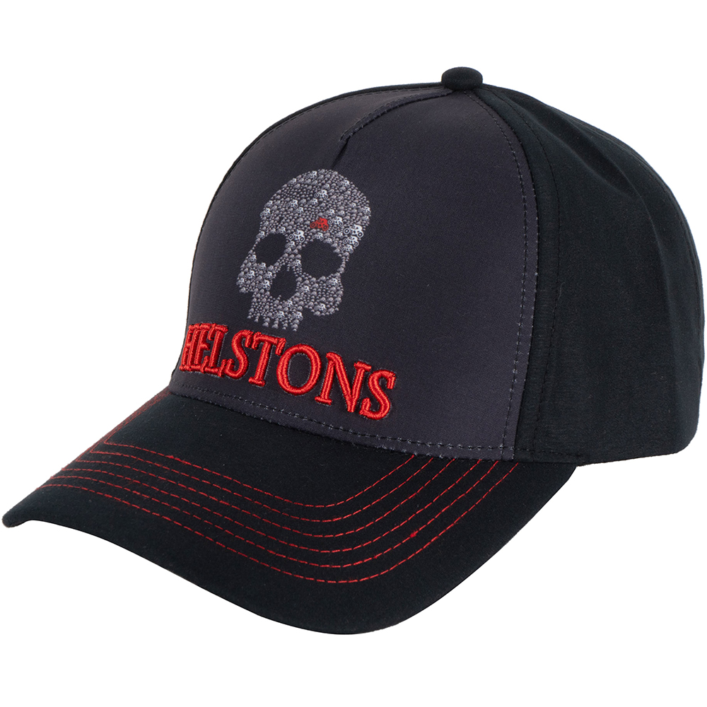Helstons - Casquette Skull Riders Noir / Rouge