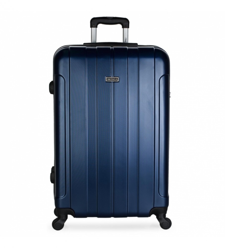 Mala rígida grande ITACA XL com 4 rodas, azul marinho