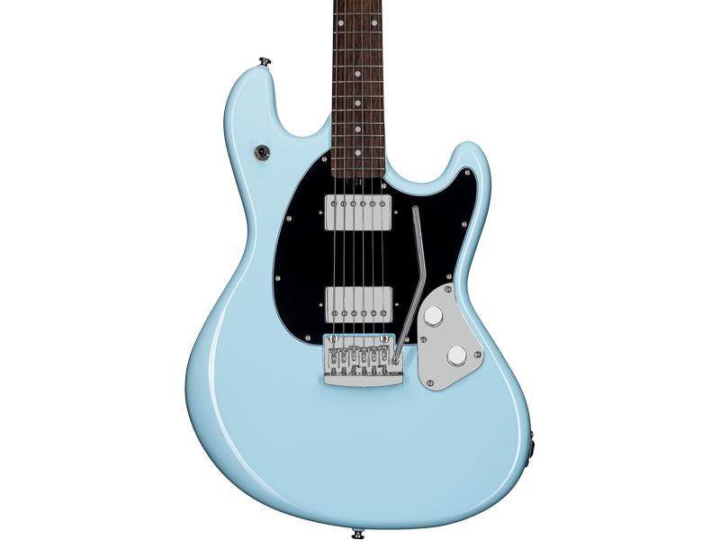 Sterling by Music Man E-Gitarre StingRay – Daphne Blue E-Gitarre im Vintage-Stil