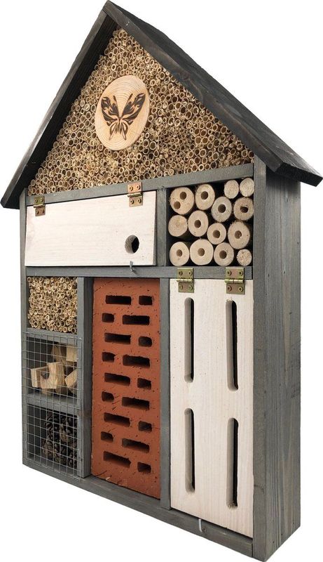 Garden Spirit - XL Insectenhotel - Voor Nuttige Insecten - 60x40x10 cm - Natuurlijke Materialen