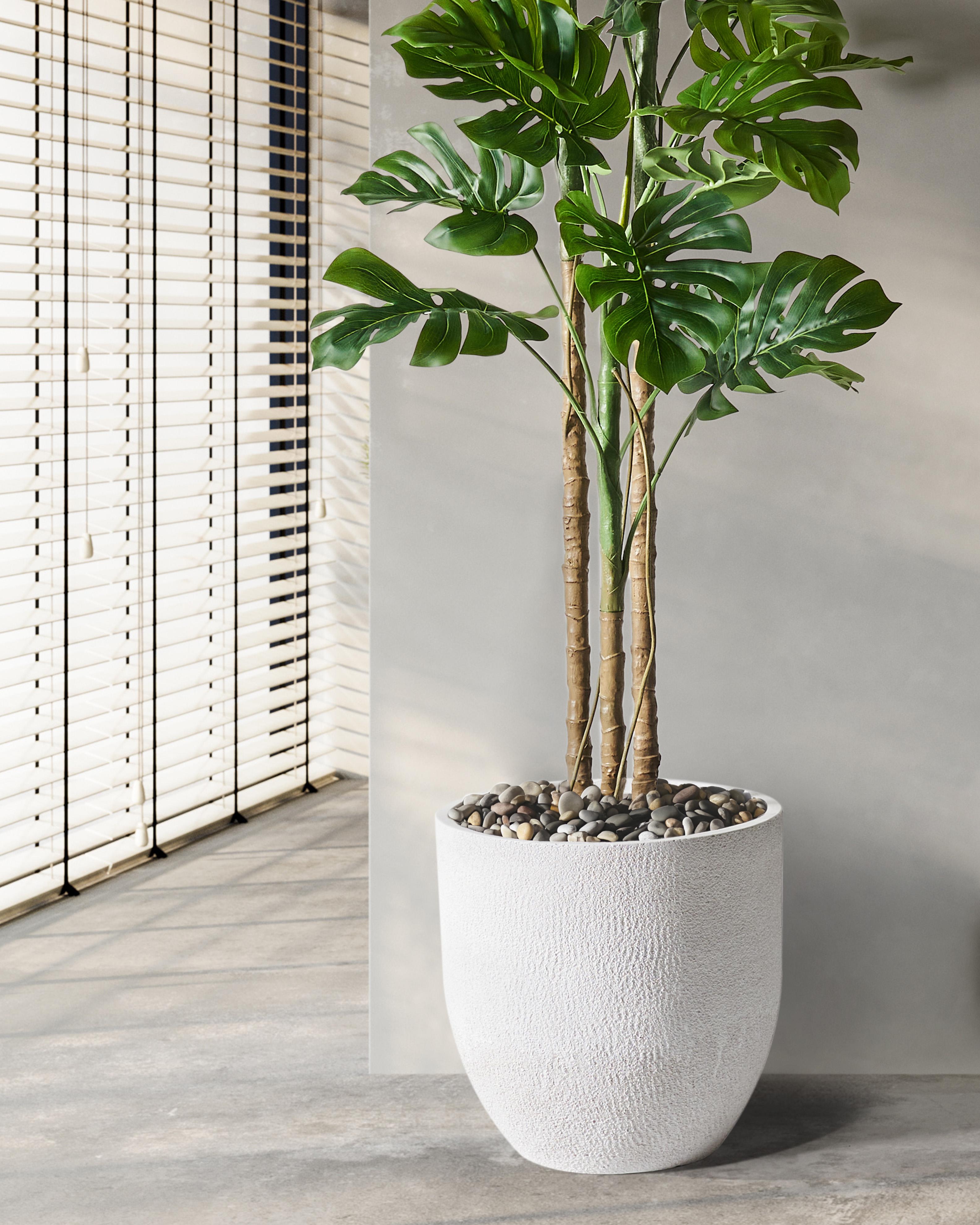 Bloempot KANNIA 46 cm Wit