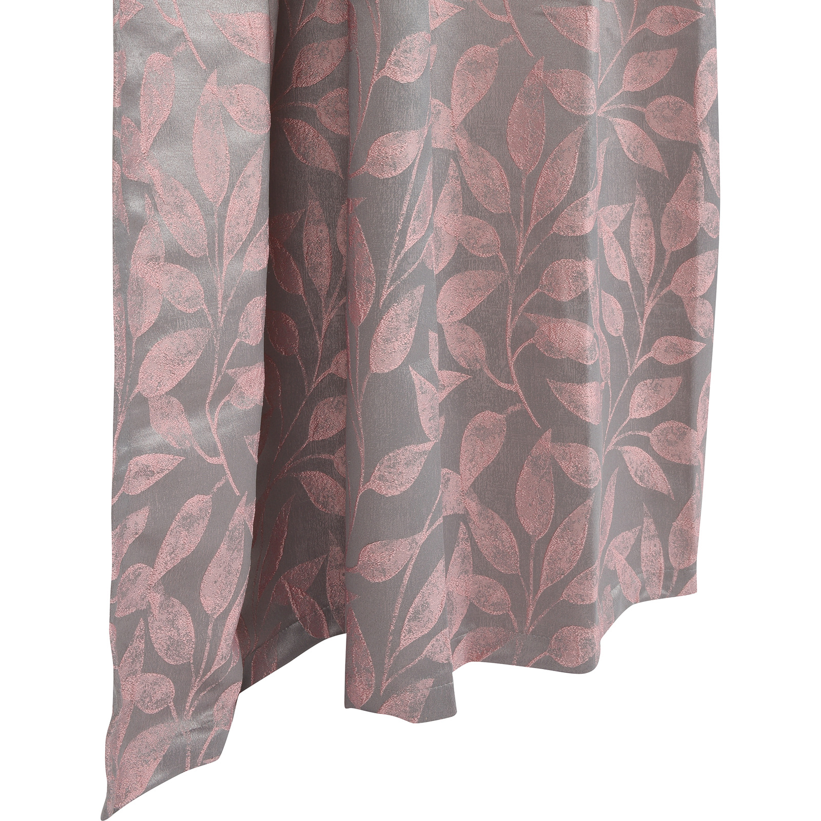 Fertigvorhang Jacquard Ranken 135 x 250 cm rosa