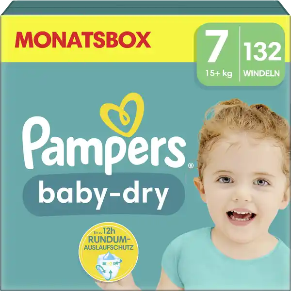 Baby Dry Windeln Gr.7 (15+kg) Monatsbox
