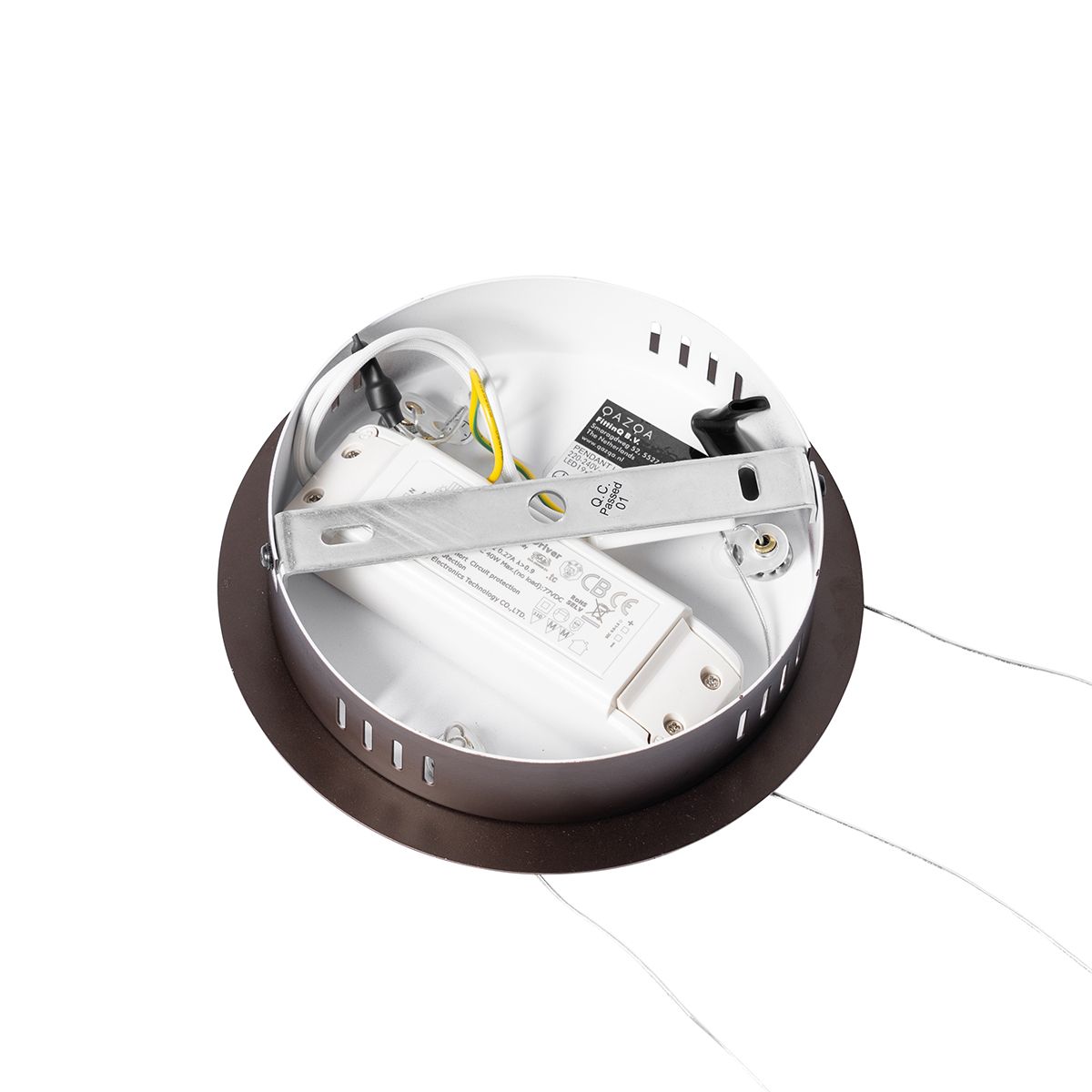 Hanglamp donkerbrons 60 cm incl. LED 3-staps dimbaar - Anello