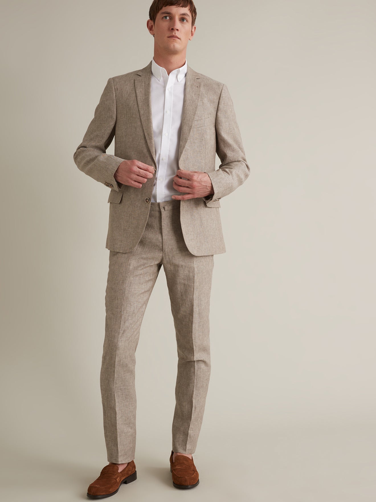 Veste de costume lin ou chanvre homme