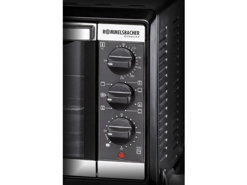 Rommelsbacher BG 1055/E - Elektrisk ovn - konvektion - 18 liter - 1.1 kW - rustfrit stål