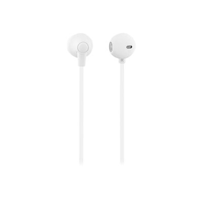 T'nB SWEET - Kit main libre - Ecouteurs filaire avec micro - intra-auriculaire - balnc