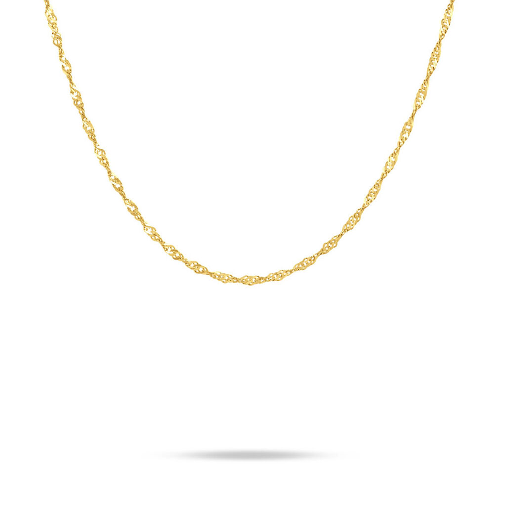 Chaîne Imanie Maille Singapour Or Jaune