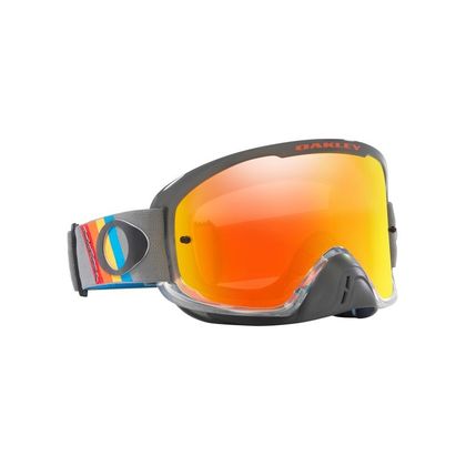 Masque cross Oakley O FRAME 2.0 TLD GREY STRIPES FIRE IRIDIUM 2024 - Gris