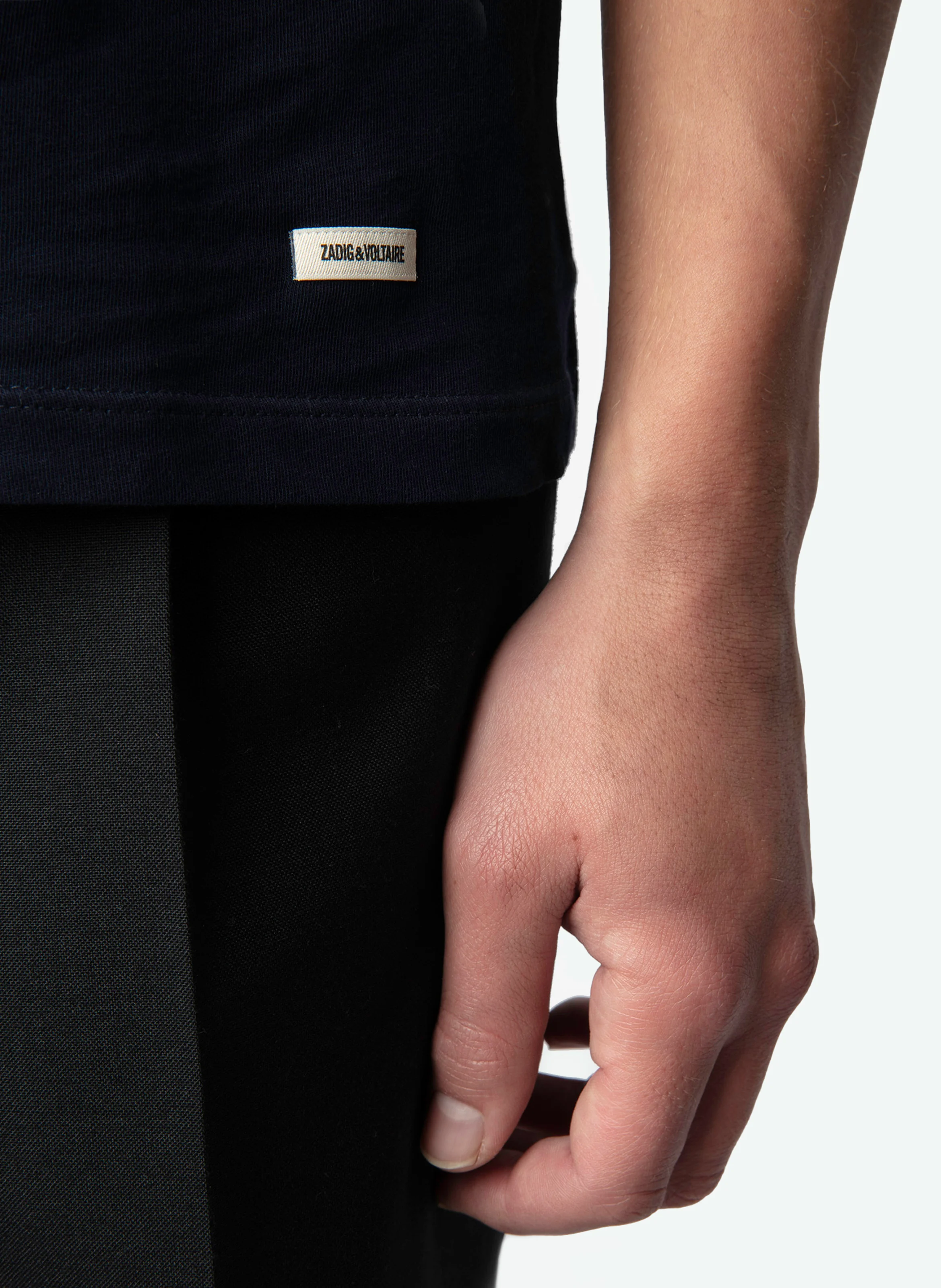 TOMMY - Tee-shirt droit en coton bio | Bleu