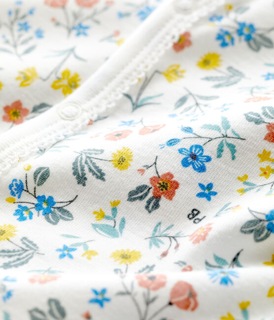 Combicourt fleuri bébé en coton