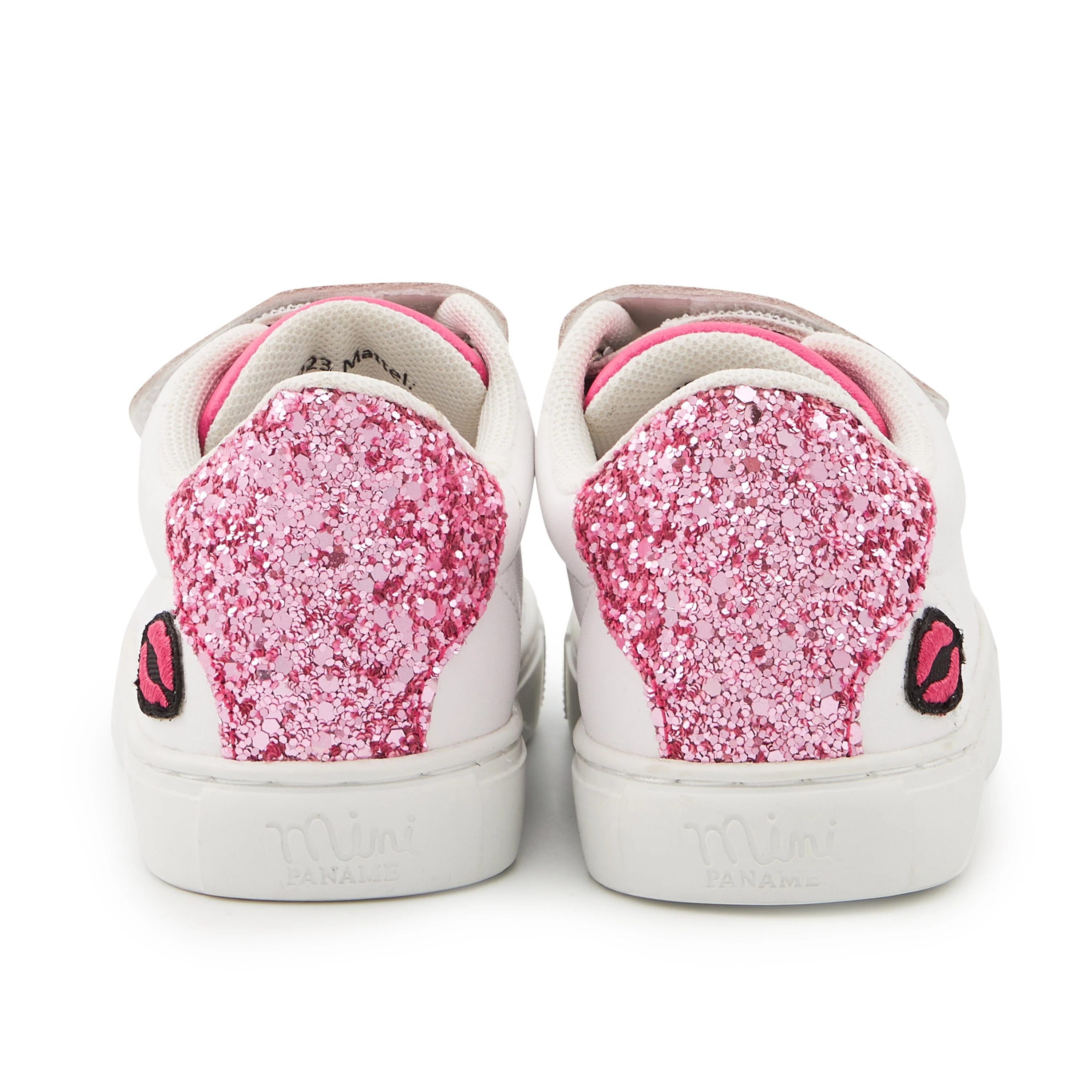 MINI EDITH GRL PWR ZEBRA - Sneakers en cuir | Blanc