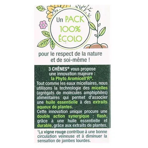 Les 3 Chênes Phyto Aromicell'R Circulation Bio 20 ampolas