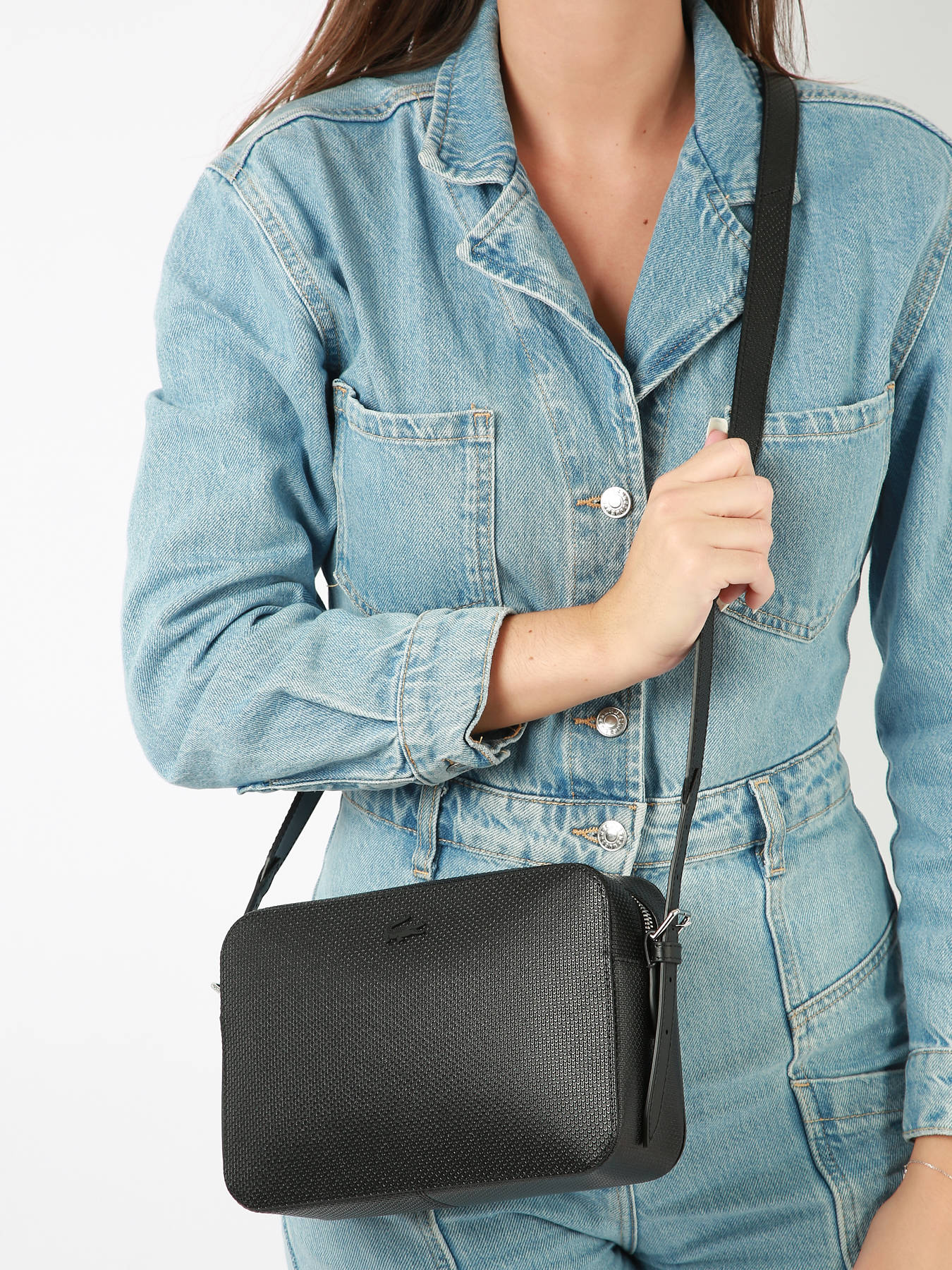 Sac bandoulire Chantaco cuir LACOSTE
