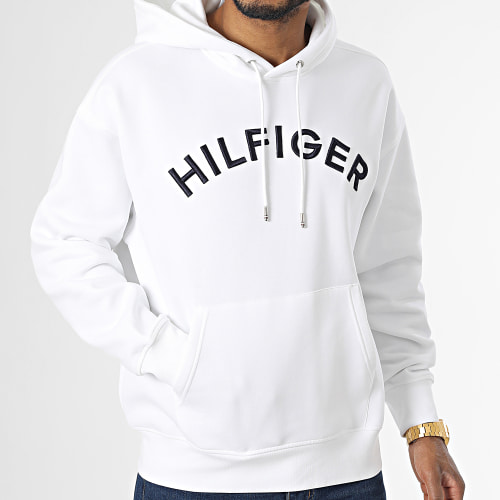 Sweat Capuche Hilfiger Arched 1070 Blanc