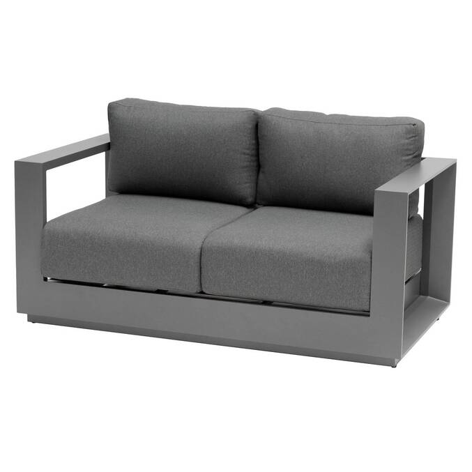 Canapé de jardin ALLURE Graphite & Gris zebrano