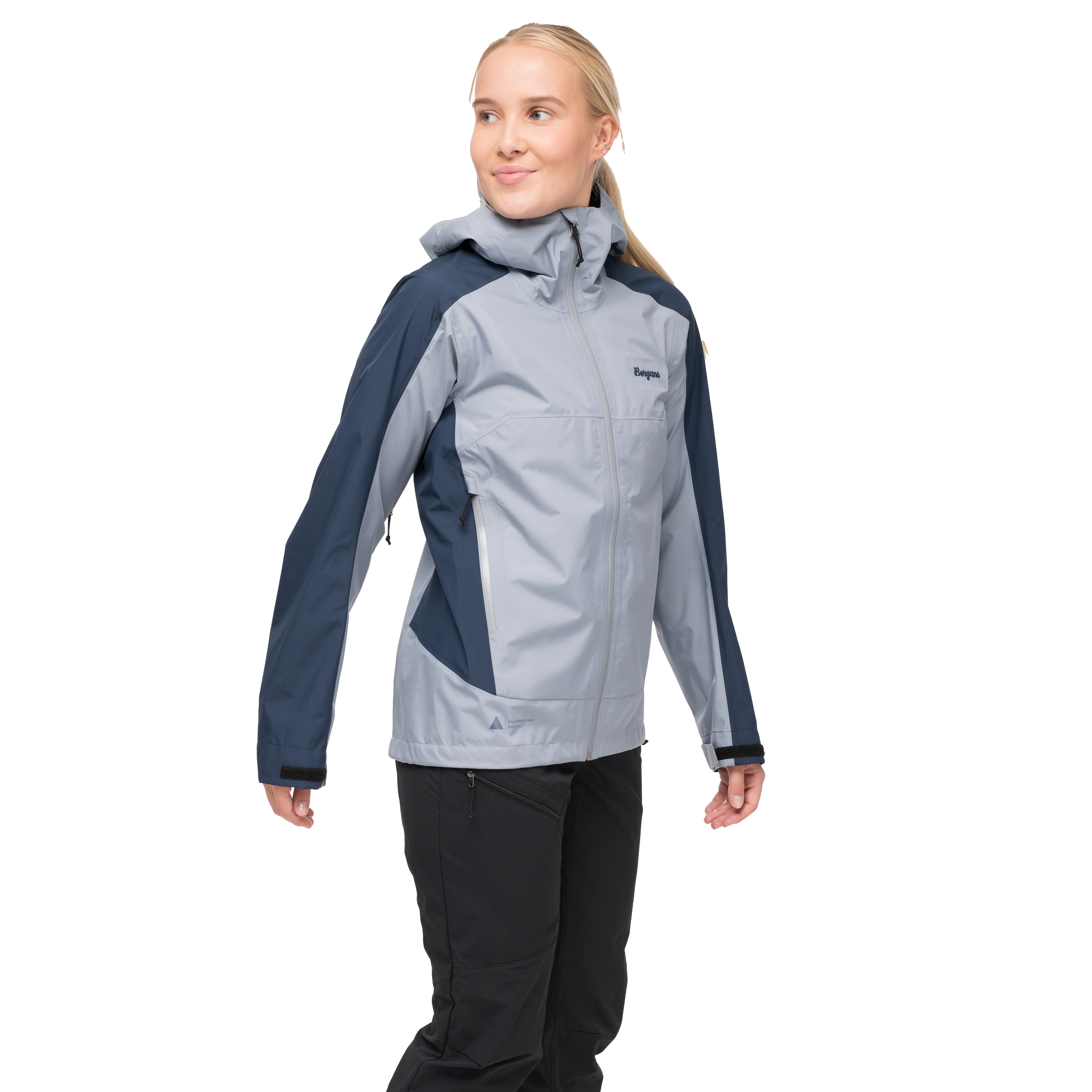 Vaagaa Light 3L Shell Jacket Women Husky Blue / Navy Blue