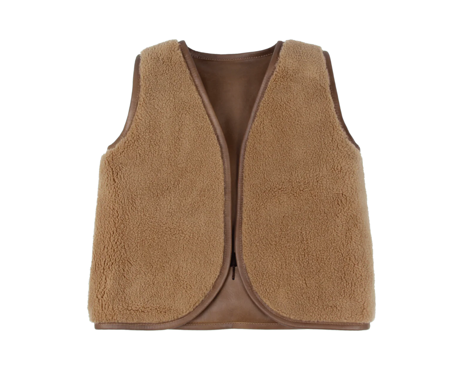 Noa Gilet | Bear | Cognac Classic Leather