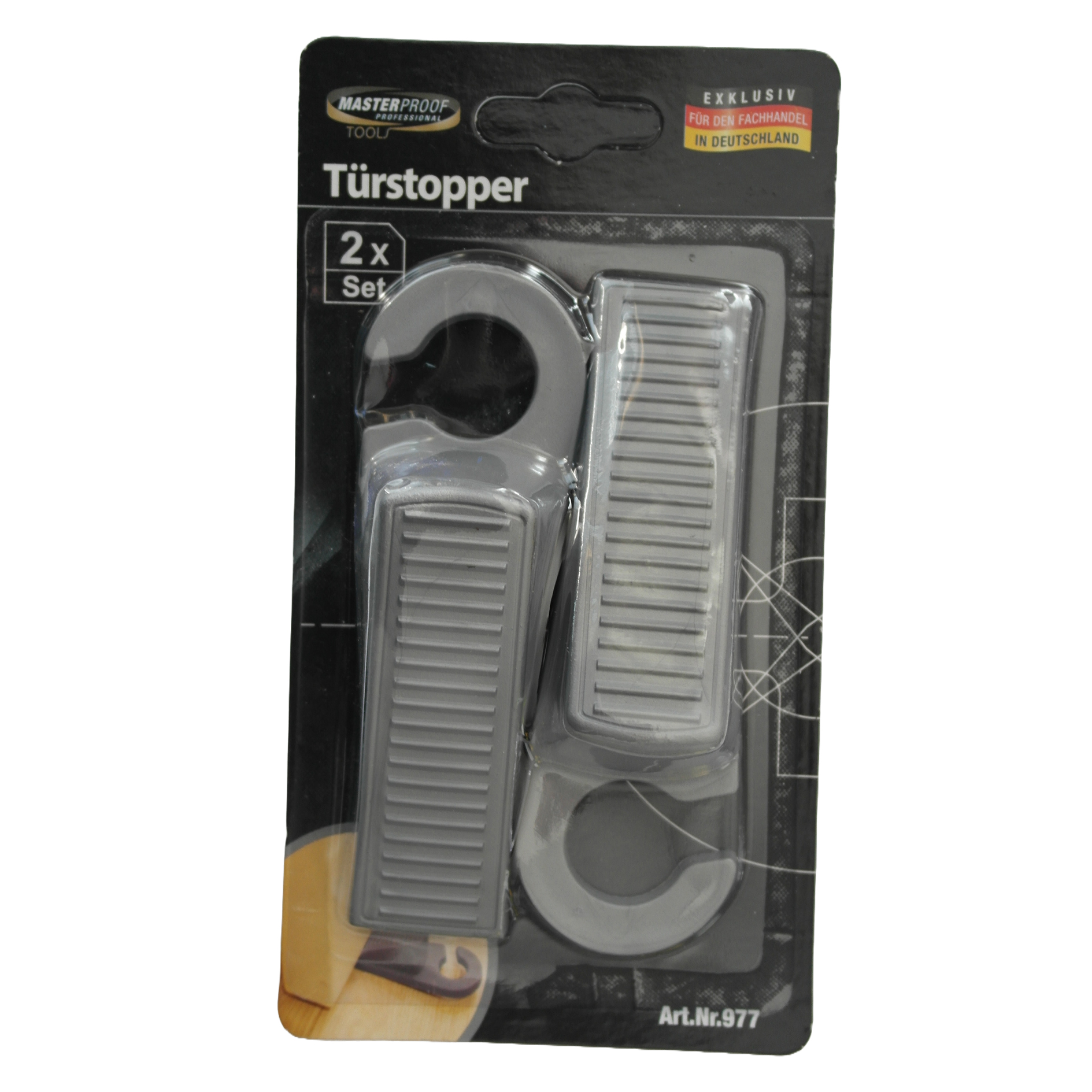 2er-Set Türstopper - Keilform - 12 cm