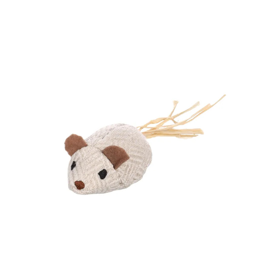 Rato de pelúcia Flamingo Karo com sisal para gatos