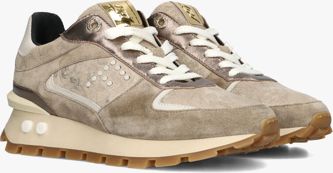 bruine floris van bommel lage sneakers sfw-10084 blokki
