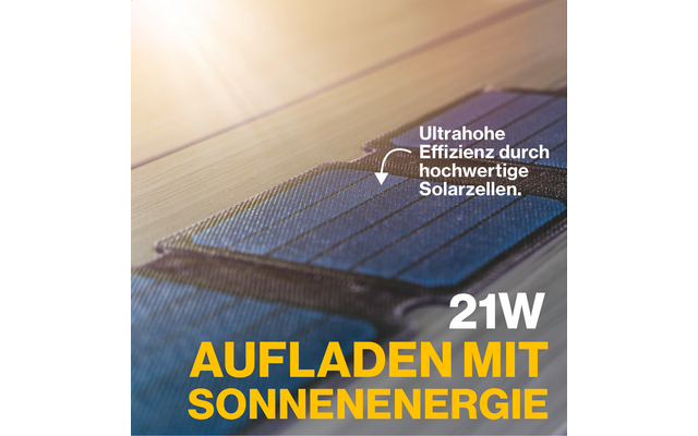 Aqiila Sunbird tragbares Solar Ladegerät Monokristallin
