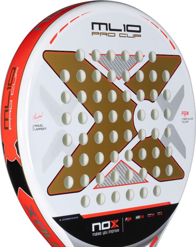 Nox - ML10 Pro Cup - Raquette - Zilver - Carbon