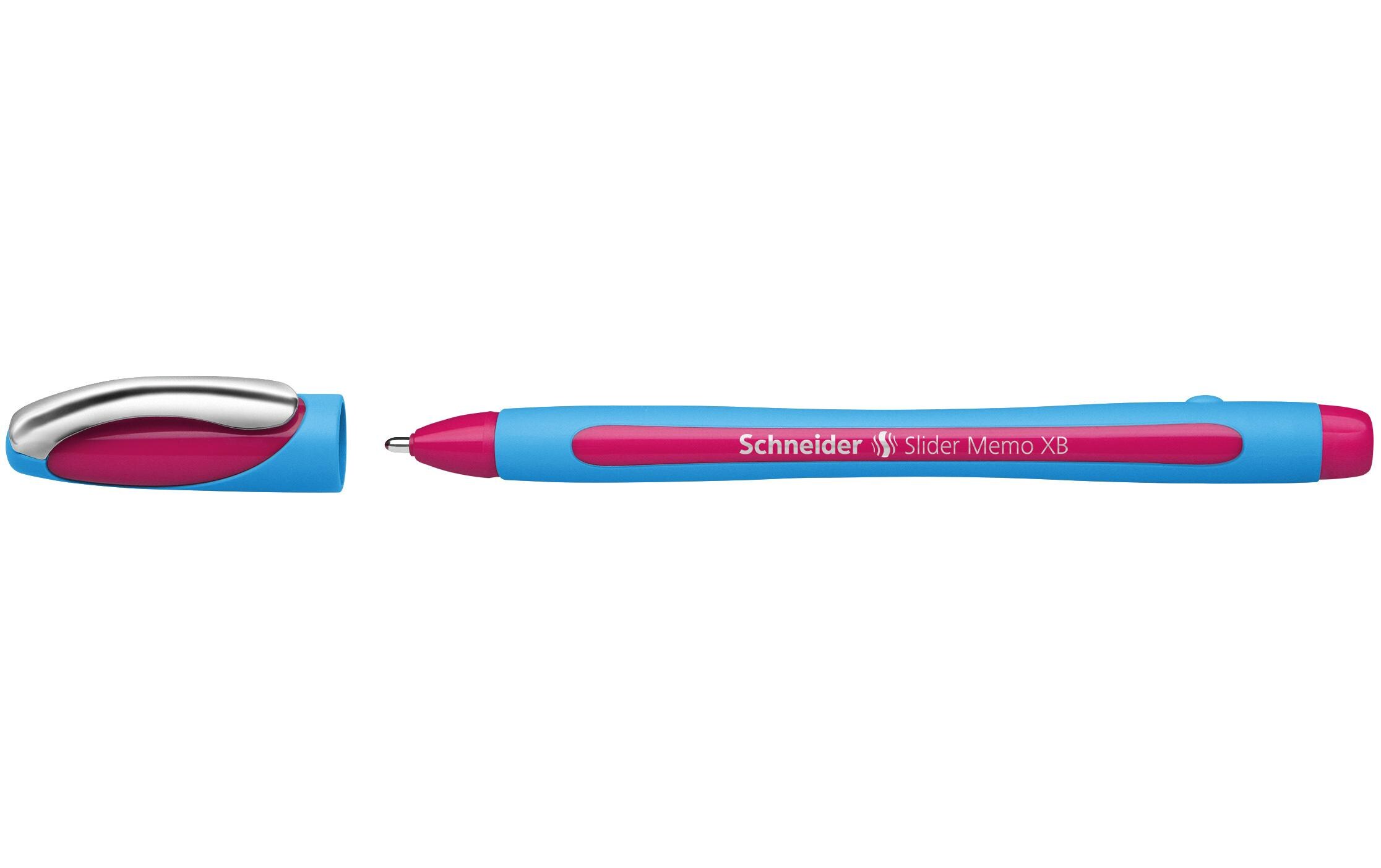 Kugelschreiber Slider Memo Blau/Rosa, 1 StückKugelschreiber mit Kappe