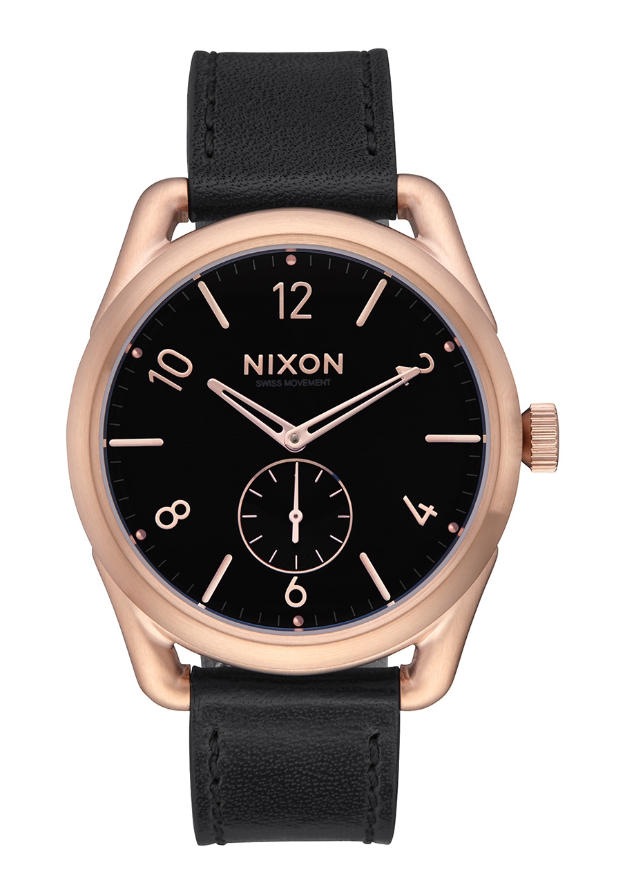 Nixon The C39 Leather Rose Gold / Black A4591098