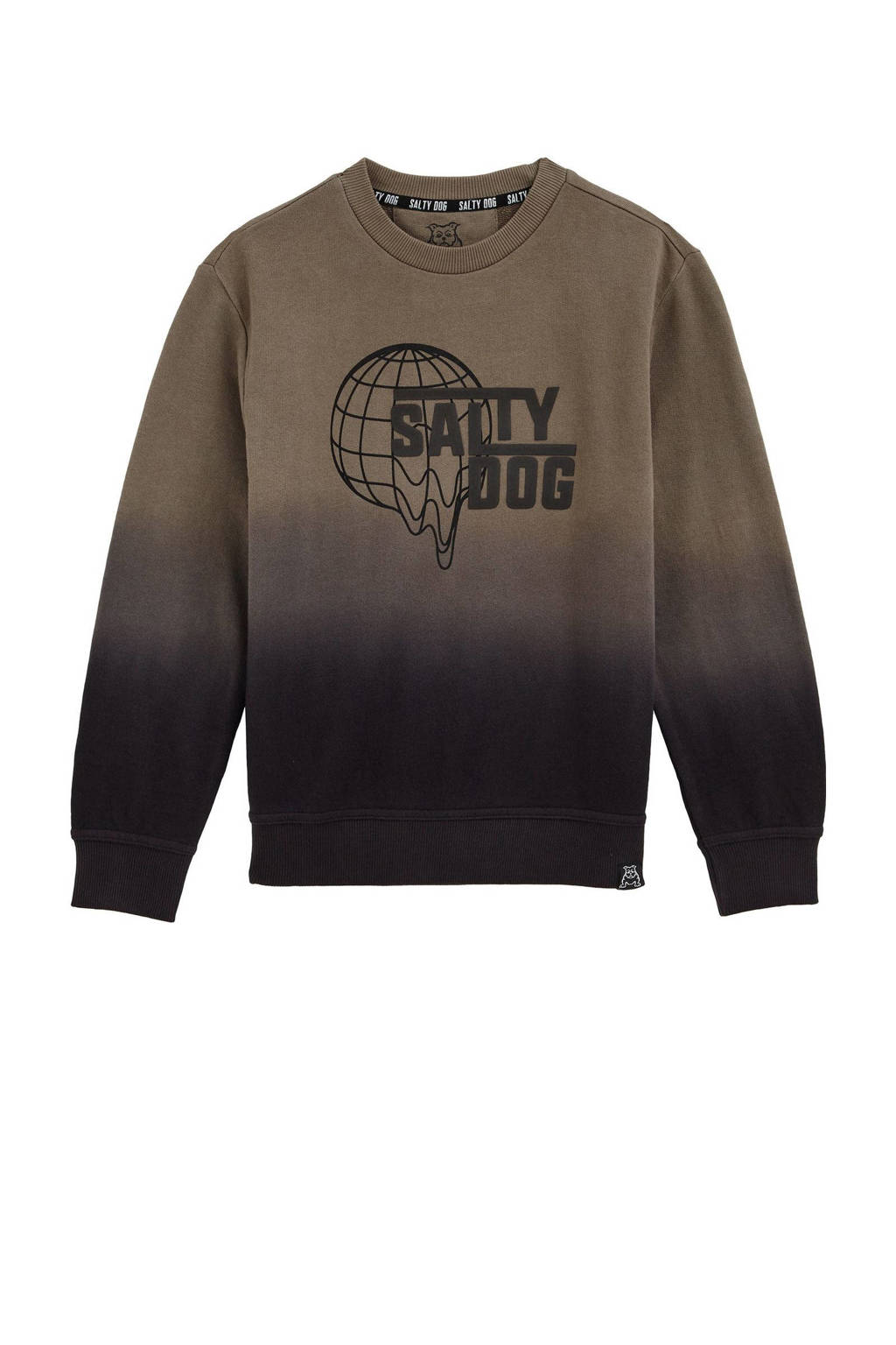 WE Fashion sweater donkergroen