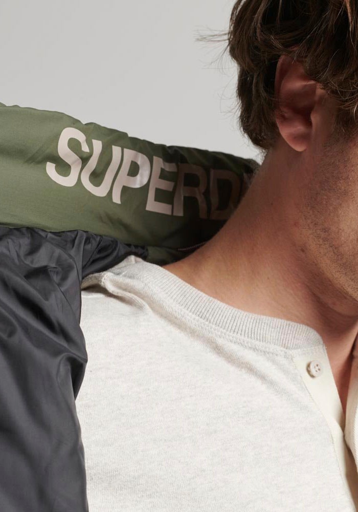 Superdry Steppjacke »FUJI PRINT PADDED JACKET« ohne Kapuze