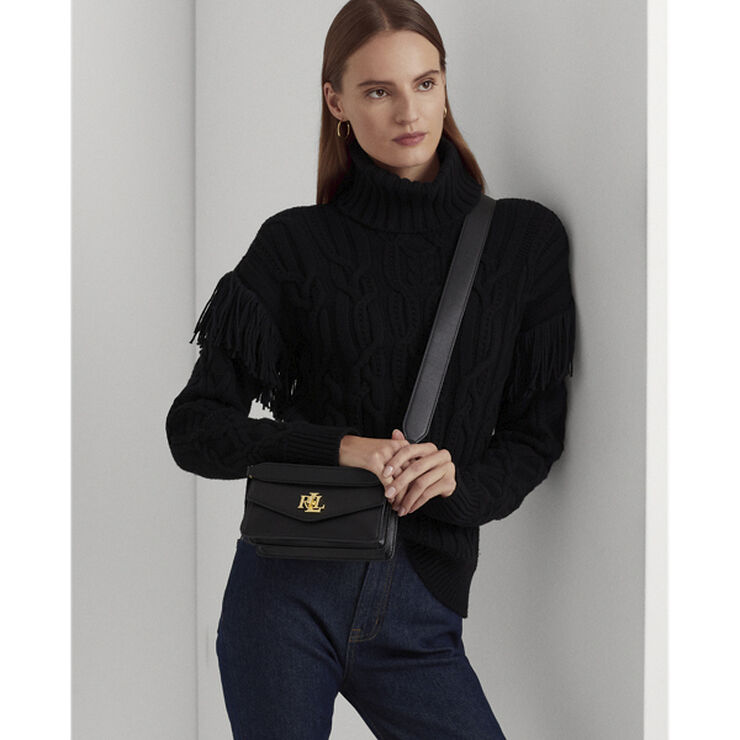 Lauren Ralph Lauren Leather Small Tayler Crossbody Bag Sort