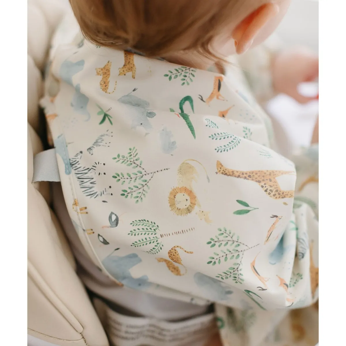 Loulou Lollipop Bavoir Manches Longues Imperméable - Safari