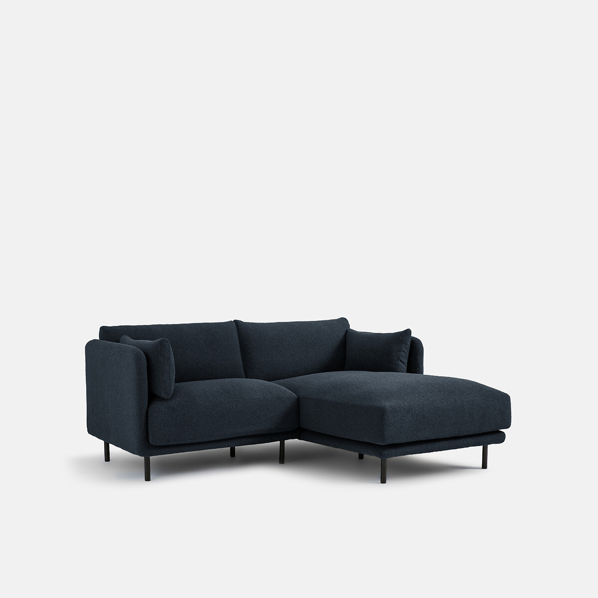 LA REDOUTE INTERIEURS<br>Sofá retangular compacto, tecido atoalhado fino, Victor
