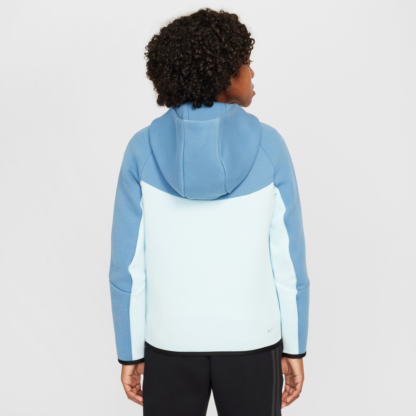 Nike Tech Fleece Sportswear Vest Kids Blauw Lichtblauw Zwart